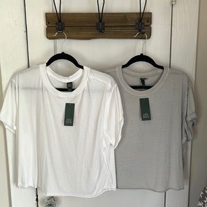 Two new crop tees